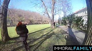 Mia Trejsi begs for double dicks in pussy pounding.