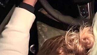 I picked up my wife after she met a guy for blowjob and creampie