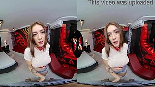 Pretty latina in lingerie explores reality pov