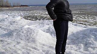 milf compilation pissing in the sea with hairy pussy loving outdoor pee amateur fetish