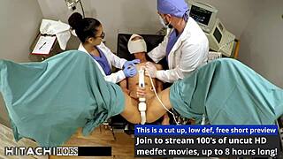 human guinea pig receives mandatory hitachi treatments from nurse - patient 135