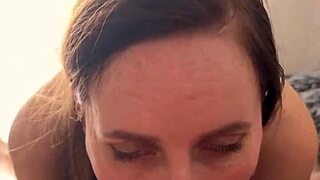 Quick home sex with wife in pov creampie