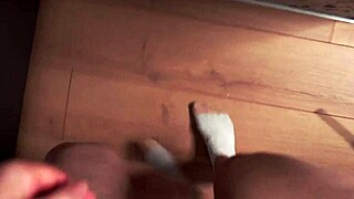Innocent redhead discovers blowjob pleasures in homemade session