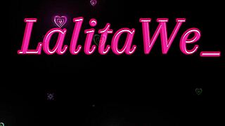 Naughty white teen trains ass for double penetration with dildo and vibrator