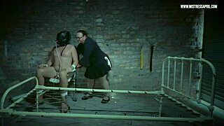 Dominatrix Mistress April's special bed torments slave 😈