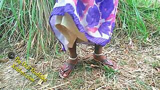 Indian couple fucking outdoor in forest