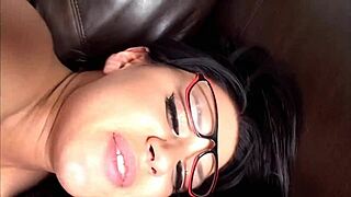Eva angelina keeps glasses on while fucking hard in one on one scene!