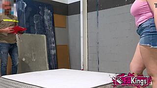 Busty Spanish Teen 18+ Alma Lopez Seduces A Worker That Came To Renovate Her Room