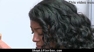 Does the mall officer fuck the teen after she steals again?