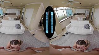 Curvy redhead teen babysitter Chloe Marie convinces you to hire her