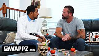 Swappz - Halloween Costume Reveal Ends In Stepdaughter Swapping Orgy