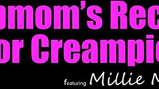 Hot blonde stepmama Millie Morgan shares her perfect creampie recipe
