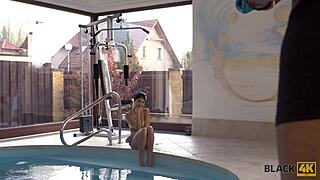 Black4k Playful Girls Swimming Lesson Leads To Intense Interracial Sex