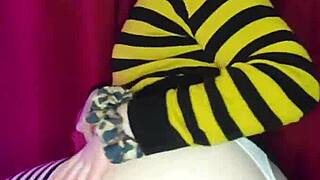 stepsister heats up with your nudes and comes with ass plug roleplay