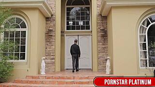 Ebony whore havana ginger fucks chad diamond's ass with strap-on