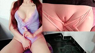 First time latina teen cums twice in pink wet virgin vagina