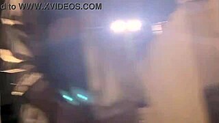 Showing My Small Pussy and Tits in Public with Mini Skirt No Panties