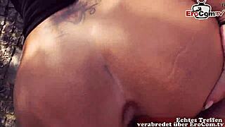 deutsche latina milf caught in public sex pickup in berlin park pov erocom date story 😍