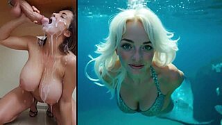 Cum Shots on Beautiful AI Bodies During Worship and Slow Jam