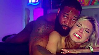 hot blonde cheerleader gets bred in amateur session