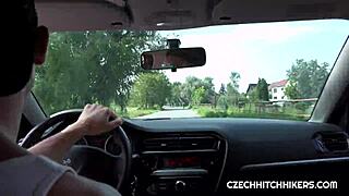 Passionate Outdoor Sex With Czech Hitchhiker In Public