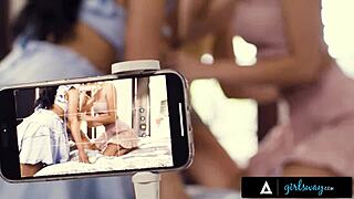 wild kenna james gets strap-on dp by horny vicki chase katrina colt