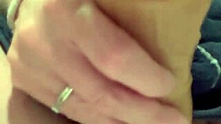 scarlet leaves the bathroom sink sticky with cum!