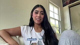 violet myers dives deeper into the casting interview, showing off her big tits and ass backstage