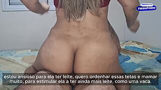 I ride my husband while getting interrupted at the door