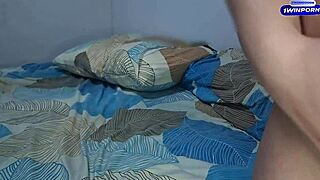 I ride my husband while getting interrupted at the door