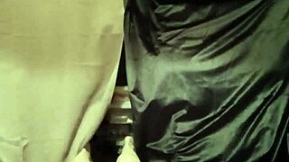 French slave teases with dildo outdoors