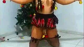 Wife Transformed Into Bound Slave For Intense BDSM Humiliation. Choking Gagging And Sucking On Christmas.