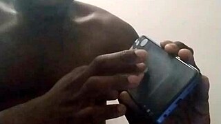 orgasming to solo ebony videos while testing new phone