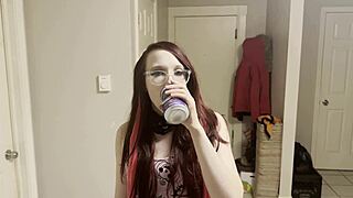 step dad catches step daughter drinking late, uses her ass pussy and mouth to keep quiet 😏
