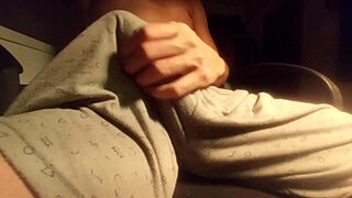 Hot Guy Moans Jerking Big Cock