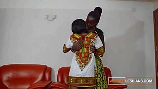 hot black married lesbians get caught in a steamy 4k homemade tape