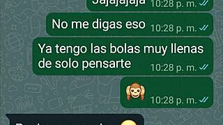 Heating up my girlfriend on WhatsApp leads to twerks