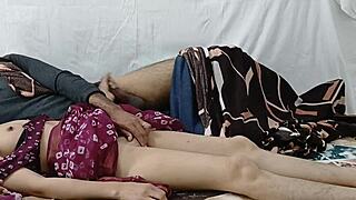 Indian family members engage in rural activities on the ranch