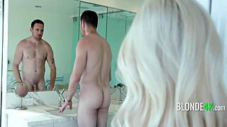 Teenie tiny 18+ blondie gets some dilf cock after she gets caught sneaking