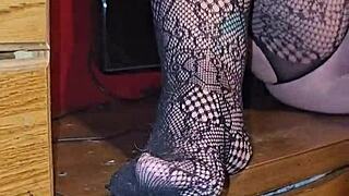 Pregnant Milf Spreads Her Cheeks In Striptease Scene