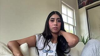 violet myers dives deeper into the casting interview, showing off her big tits and ass backstage