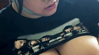 Tits Out! POV Blowjob With Cumshot On Big Natural Tits!