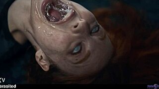 josephine jackson turns into sex hungry lesbian - horny girls in alien parasite possession