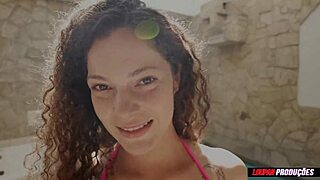 Natural Girl Fucking Outdoors and Taking Cum in Mouth Blanca LP