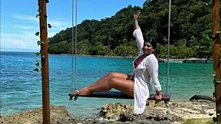 Ebony Black Woman Loves A Strangers Cock