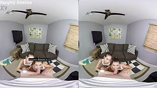 vr threesome - riley reid and melissa moore - naughtyamericavr com