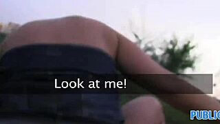 Publicagent Hd Features Rain Thunder And Big Boobs Outdoors