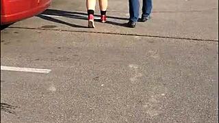 busted bf catches me recording gf masturbating outdoors