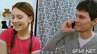 Innocent Teen Pussy Pounded Hard by Two Hunks