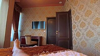 Milf tries new outfit from young lover. Thanks with blowjob and hard fuck! 😈